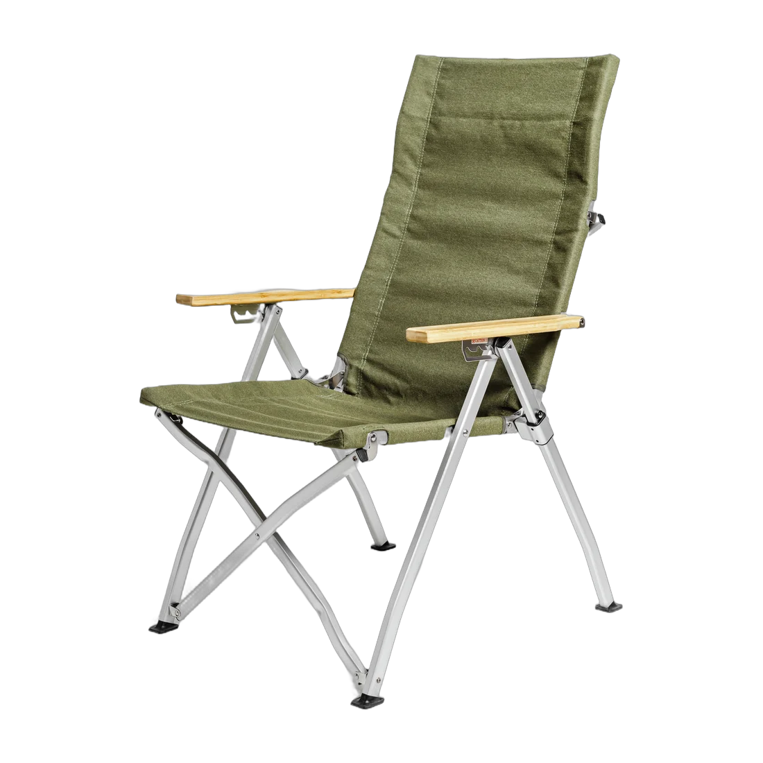 OW-58AB Bamboo-Arm Adjustable Camping Chair