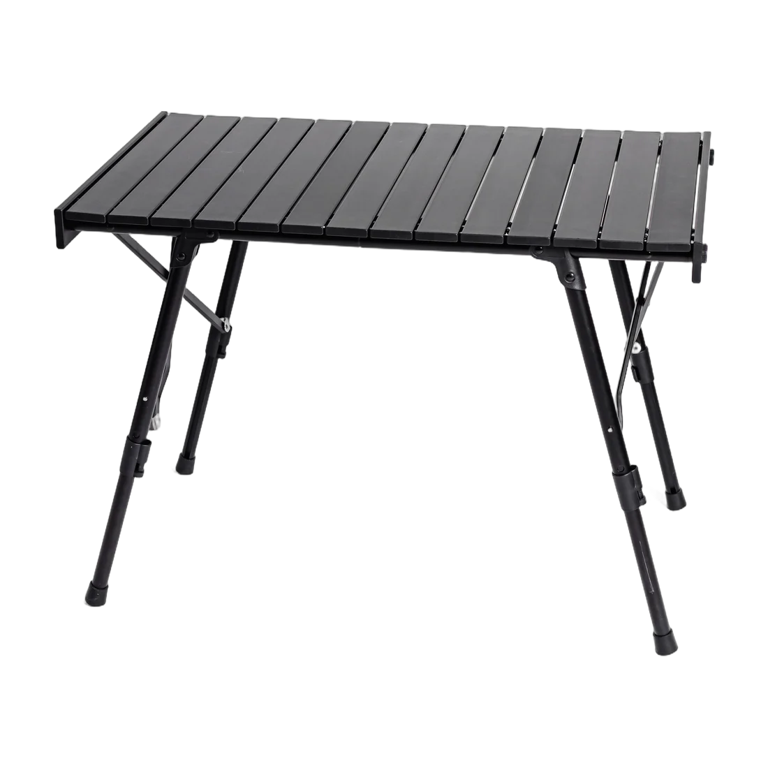Wood-Grain Aluminium Roll-Top Table
