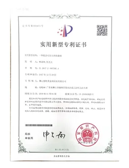 Patent certificate